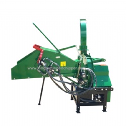 WC8H PTO Driven Wood Chipper Shredder 2 Reversible Blades With Hydraulic System