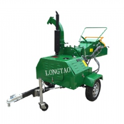 22HP diesel engine wood chipper with hydraulic feeding with electric starter log chippers