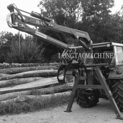 CE approved log loading crane grapple for tractor truck
