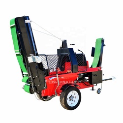 20 tons firewood processor towable tractor driven gas engine wood processor with saw