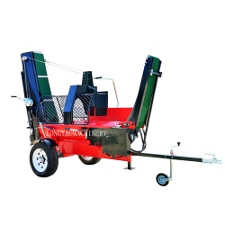TUV CE approved atv towable 20ton wood cutting machine firewood processor log splitter for sale