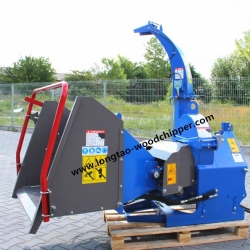 New design double hydraulic feeding rollers wood chipper BX52R